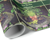Fairy in Flower Garden gepersonaliseerd Cadeaupapier (Rol Hoek)