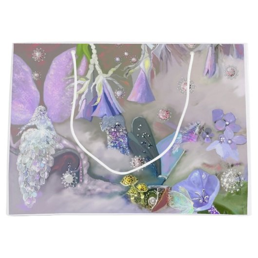 Fairy in haar kleine wereld large cadeautasje (Voorkant)