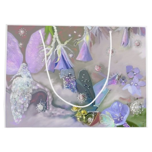 Fairy in haar kleine wereld large cadeautasje (Achterkant)