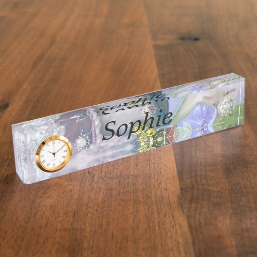 Fairy in haar wereld naambordje (Zijkant)