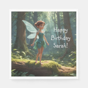 Fairy in het bos Verjaardag Servet