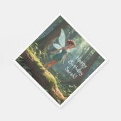 Fairy in het bos Verjaardag Servet (Hoek)