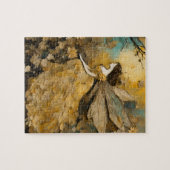 Fairy in het geel legpuzzel (Horizontaal)