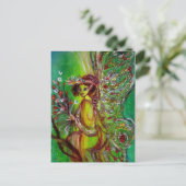 Fairy in het groen briefkaart (Staand voorkant)