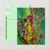 Fairy in het groen briefkaart (Voorkant / Achterkant)