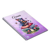 Fairy in Hoodie Viola spelen op een paddenstoel Notitieboek (Rechterzijde)