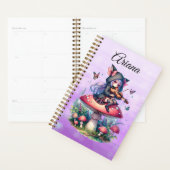 Fairy in Hoodie Viola spelen op een paddenstoel Planner (Display)