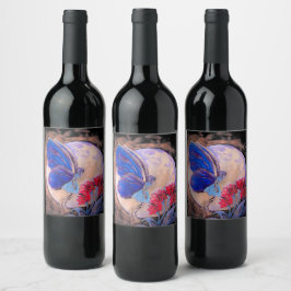 Fairy in Moonlight Eten of Wijn Label Set Etiket