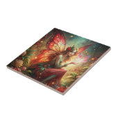 Fairy in red tegeltje (Zijkant)