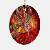 FAIRY IN RED VIBRANT RUBY KERAMISCH ORNAMENT (Rechts)