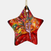FAIRY IN RED VIBRANT RUBY STAR KERAMISCH ORNAMENT (Rechts)