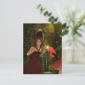 Fairy in rood Briefkaart (Staand voorkant)