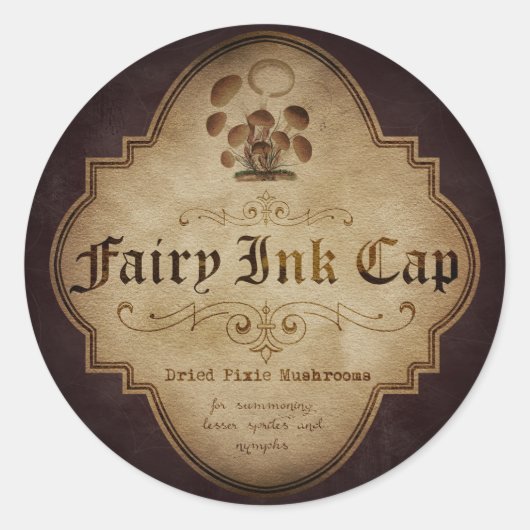 Fairy Ink Pet Apothecary Ronde Sticker (Voorkant)