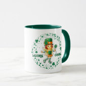 Fairy Irish Girl Custom Name St. Patrick's Day Mok (Voorkant rechts)