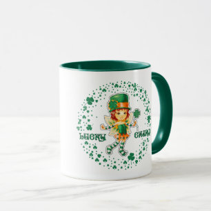 Fairy Irish Girl Custom Name St. Patrick's Day Mok
