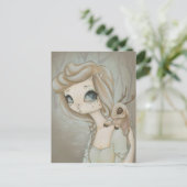 Fairy Jackalope - briefkaart van de fantasievaardi (Staand voorkant)