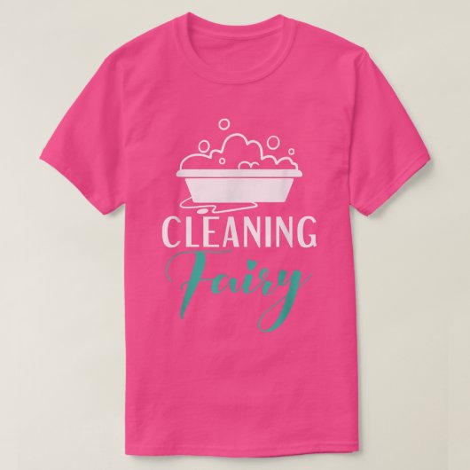 Fairy Janitor Custodian reinigen T-shirt (Design voorkant)