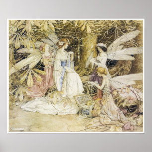 Fairy Jewels Print door Helen Jacobs
