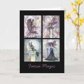 Fairy Kaart Faerie magisch Wenskaart (Gele Bloem)