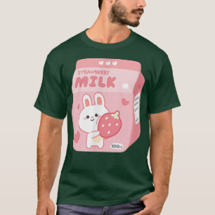fairy kei pastel strawberry milk schatroze kawaii t-shirt