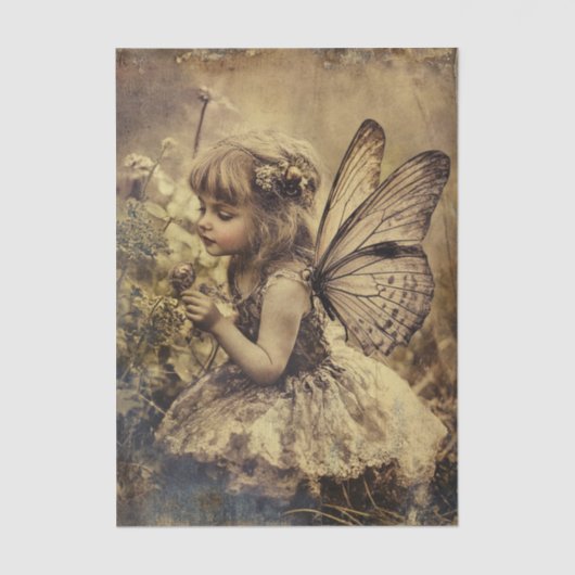  Fairy Kind met Vleugels Decoupage Papier (Voorkant)