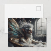 Fairy King neemt een bad in een gouden bad Briefkaart (Voorkant / Achterkant)