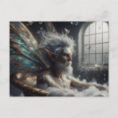 Fairy King neemt een bad in een gouden bad Briefkaart (Voorkant)