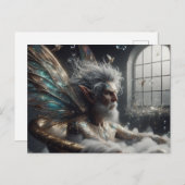 Fairy King neemt een bad in Gold Tub Briefkaart (Voorkant / Achterkant)
