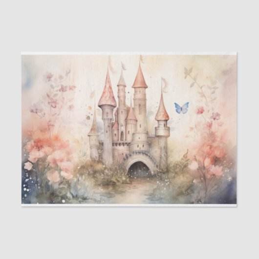 FAIRY KINGDOM BLOEMEN DECOUPAGE TISSUEPAPIER (Voorkant)