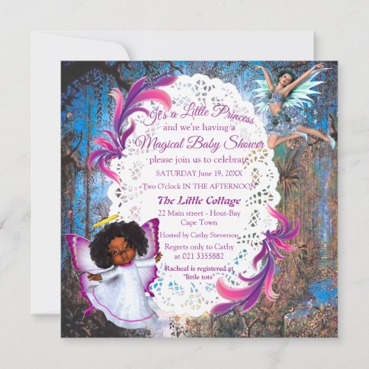 Fairy Kingdom forest dreamland fantasy Notitiekaartje (Achterkant)