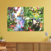 Fairy Kingdom forest dreamland fantasy verhalen Canvas Afdruk (Insitu (Woonkamer))