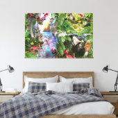 Fairy Kingdom forest dreamland fantasy verhalen Canvas Afdruk (Insitu (Slaapkamer))