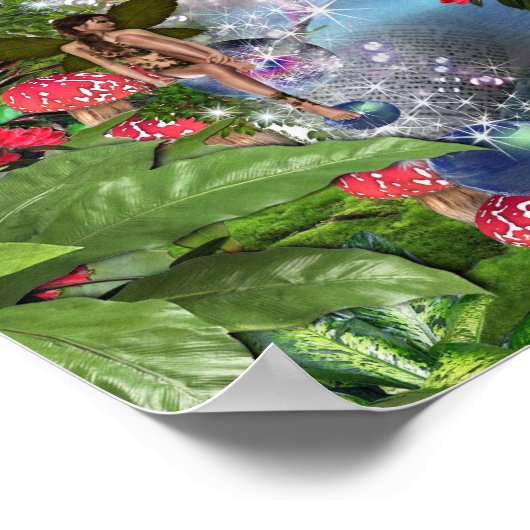 Fairy Kingdom forest dreamland fantasy verhalen Poster (Hoek)