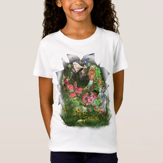 Fairy Kingdom forest dreamland fantasy verhalen T-shirt (Voorkant)