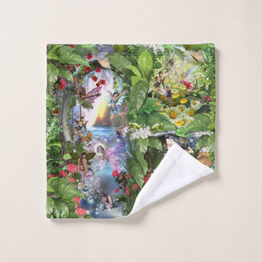 Fairy Kingdom forest dreamland fantasy verhalen Washandje (Wasdoekje)