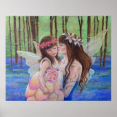 Fairy Kisses ART PRINT Moeder en dochter (Voorkant)