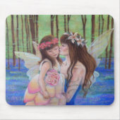 Fairy Kisses moeder en dochter Mousepad Muismat (Voorkant)