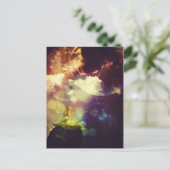 Fairy komt van de maan naar een prinses briefkaart (Staand voorkant)