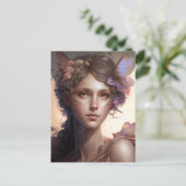 Fairy Lady Fantasy Art Briefkaart (Staand voorkant)