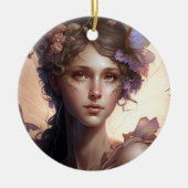 Fairy Lady Fantasy Art Keramisch Ornament (Voorkant)