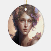 Fairy Lady Fantasy Art Keramisch Ornament (Links)