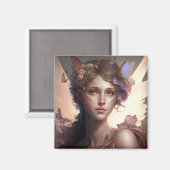 Fairy Lady Fantasy Art Magneet (Voorkant / Achterkant)