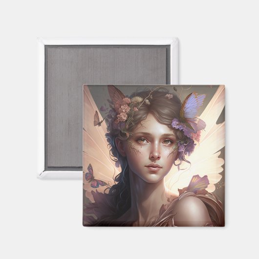 Fairy Lady Fantasy Art Magneet (Voorkant / Achterkant)