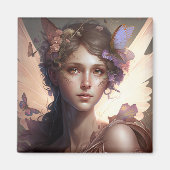 Fairy Lady Fantasy Art Magneet (Voorkant)
