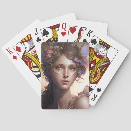 Fairy Lady Fantasy Art Pokerkaarten (Achterkant)