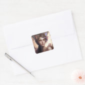 Fairy Lady Fantasy Art Vierkante Sticker (Envelop)