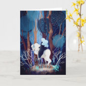 Fairy Lady in een zwarte cape Kaart (Gele Bloem)