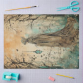 Fairy Land Lente Bos Whimsical Witch No1 Tissuepapier (Craft)