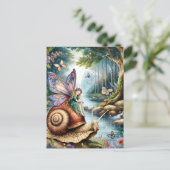 Fairy Land Magisch Bos Briefkaart (Staand voorkant)