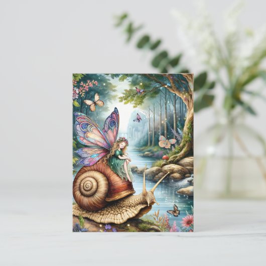 Fairy Land Magisch Bos Briefkaart (Staand voorkant)